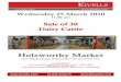 Wednesday 25 March 2020 · Wednesday 25 March 2020 11.00 am Sale of 30 Dairy Cattle Holsworthy Market New Market Road, Holsworthy, Devon, EX22 7FA AUCTIONEERS: Mark Bromell BSc (Hons)