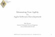 Measuring True Agility in Agile Software Development · through early and continuous delivery of valuable software. ... measuring ‘success’ contribute to delivering value to the