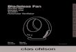 Bladeless Fan - Clas Ohlson · Bladeless Fan Art.no 36-6302 Model WS-006 ... • The fan is only intended for domestic use and only in the manner described in this instruction 