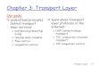 Chapter 3: Transport Layer€¦ · Transport Layer 3-5 Internet transport-layer protocols reliable, in-order delivery (TCP) congestion control flow control connection setup unreliable,