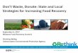 Strategies for Increasing Food Recovery · Strategies for Increasing Food Recovery 1 September 6, 2017 Midwest Food Recovery Summit Christine Beling United States Environmental Protection