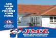 ADD VALUE AND PROTECT YOUR HOME - Yellowpages.com · 2017-05-18 · 7 GOOD REASONS TO CHOOSE JMZ WHEN RESTORING YOUR ROOF 1. SECURITY ASSURED Established Since 1992, over 10000 Happy