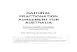 NATIONAL FRACTIONATION AGREEMENT FOR AUSTRALIA · NATIONAL . FRACTIONATION . AGREEMENT FOR AUSTRALIA . Commonwealth of Australia acting through and represented by the National Blood