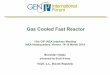 Gas Cooled Fast Reactor - Nucleus · The reactor shall be operated with two different cores: - The starting core will serve . to test the operation of the gas cooled fast reactor