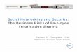 Social Networking and Security: The Business Risks of ...€¦ · Social Networking and Security: The Business Risks of Employee Information Sharing Herbert H. Thompson, Ph.D. Chief