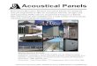 Acoustical Panels - mfmca.com · PDF file Acoustical Panels Commercial Acoustics’ Modular Acoustical Panels are designed and pre-engineered to offer an acoustical, thermal, air-tight,