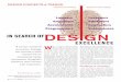 IN SEARCH OF DESIGN EXCELLENCE - Metaphase · value. Products look right and feel right. Excellence vs. Innovation ... and now you place his mind on a scale of difficultly for scoring