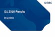 Q1 2016 Results - rbs-ir.production.investis.com · Q1 2016 . Operating profit of £421m; Attributable loss of £968m post final DAS dividend of £1,193m . Underlying Income across