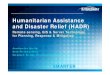 Humanitarian Assistance and Disaster Relief (HADR) Humanitarian Assistance and Disaster Relief Overview