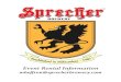 Event Rental Information - Sprecher Brewery · bridesmaids/groomsmen gifts, engagement parties, and MORE! • Select from our Award-Winning Beers and Gourmet Sodas • Customize with