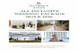 ALL INCLUSIVE WEDDING PACKAGE 2019 & 2020...ALL INCLUSIVE WEDDING PACKAGE . 2019 & 2020. We want to make your wedding planning stree-free and simple! Our All-Inclusive . Wedding Packages