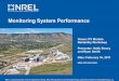 Monitoring System Performance - NREL · NATIONAL RENEWABLE ENERGY LABORATORY Outline Standards – National Electric Code – IEC 60904-1 “Photovoltaic devices – Part 1: Measurement