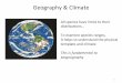 Geography & Climate - | Department of Zoology at UBCjankowsk/BIOL413-2-010419-Geograph… · Geography & Climate 1 All species have limits to their distribu9ons… To examine species