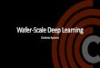 Wafer-Scale Deep Learning · Deep Learning: The Most Important Computational ... • Neural network models expressed in common ML frameworks • Cerebras interface to framework extracts