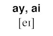 ay, ai · 2014-07-02 · air, are, ere, ear . ee, ea . ea