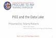 PIEE and the Data Lake training...A capability that ensures data from procurement enterprise systems is searchable agnostic to system operations (e.g. consolidate MRS instances across