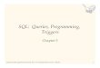 SQL: Queries, Programming, Triggersszhou/336/336_Chapter5.pdf · SQL: Queries, Programming, Triggers Chapter 5 . Database Management Systems 3ed, R. Ramakrishnan and J. Gehrke 2 Example
