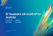 3D Visualization with the ArcGIS API for JavaScript · 2019 Esri Developer Summit Palm Springs -- Presentation, 2019 Esri Developer Summit Palm Springs, 3D Visualization with the