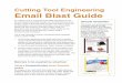 Cutting Tool Engineering Email Blast Guide … · The 2 main beneﬁts of using a ConstantContact template versus custom HTML: 1. An exclusive advertiser-only email blast that is
