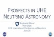 PROSPECTS IN EUTRINO ASTRONOMY - ncatlab.org · 5. Cosmic Rays Neutrinos Gamma Rays. Neutrinos from charged pion, neutron decay from pp & p! interactions