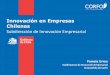 Innovación en Empresas Chilenas - AméricaEconomía · Subdirección de Innovación Empresarial Prototipos para la Innovación Empresarial Objetivo Apoyar el desarrollo de proyectos