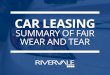 CAR LEASING · At the end of your van or minibus leasing contract your vehicle will be inspected. Normal usage can inevitably result in a few scratches and bumps. Finance companies