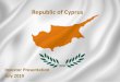 Republic of Cyprus - Ministry of Finance · Republic of Cyprus Investor Presentation July 2019 . Disclaimer ... before taking any investment decisionwith respect to securities of
