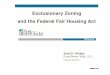 Exclusionary Zoning and the Federal Fair Housing Actrpf.oki.org/wp-content/uploads/2019/09/OKI-Speech... · Presentation Overview • What is exclusionary zoning? ... • 92.29% of