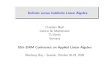 Christian Mehl Institut f ur Mathematik TU Berlin Germanypage.math.tu-berlin.de/~mehl/talks/siamala2009.pdf · There are many more applications with Inde nite Linear Algebra inside!