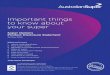 Important things to know about your super...Important things to know about your super Super Options Product Disclosure Statement 30 May 2020 What we’ll cover 1 About AustralianSuper