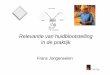 Relevantie van huidblootstellingRelevantie van huidblootstelling in … · in de praktijk Frans Jongeneelen. Introduction – Background CEFIC-LRI Project: Development of generic