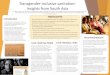 Transgender-inclusive sanitation: Insights from South Asia€¦ · sanitation programming in South Asia. • Three case studies (from India and Nepal) have been analysed and presented