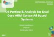 OS Porting Analysis for Dual Core ARM Cortex A9 Based Systems · 2019-11-11 · OS porting, analysis and bring up • What is a virtual platform? – Building a virtual platform –