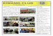 The President’s Message...The official Publication of the Healdsburg Kiwanis Club Box 1156, Healdsburg, CA 95448 OFFICERS 2016 – 2017 President - Vern Loch President Elect - Loretta