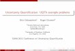 Uncertainty Quantification: UQTk example problems...2012/04/04  · Uncertainty Quantiﬁcation: UQTk example problems Bert Debusschere1 Roger Ghanem2 1Sandia National Laboratories