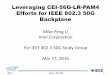 Leveraging CEI-56G-LR-PAM4 Efforts for IEEE 802.3 50G ...grouper.ieee.org/groups/802/3/50G/public/Mar16/li... · The Tracking/Alignment Between CEI-56G-LR-PAM4 and 50GE BP •If 50G