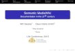 Semantic MediaWiki - Documentation in the 21st century · Documents Find Edit Comment Broadcast RequirementsSummary Semantic MediaWiki Documentation in the 21st century Will Swales1