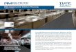 PVC Commercial Kitchen Flooring - Rubber · with typical commercial cleaners. Tuff Trac ® PVC Commercial Kitchen Flooring is simple to install and easily fits around existing equipment