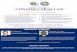CONSTRUCTION LAWniqs.org.ng/wp-content/uploads/2017/01/Flyer-for-Construction-Law... · CONSTRUCTION LAW 26-27 April 2017 || 14-15 August 2017. Time: 8.30am - 4.30pm Venue: British