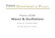 Physics 42200 Waves & Oscillationsjones105/phys42200_Spring...Matthew Jones Lecture 33 –Geometric Optics. Optical Elements and Configurations • The mathematics is important for
