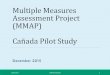 Multiple Measures Assessment Project (MMAP) Cañada Pilot Study Pilot... · Multiple Measures Assessment Project (MMAP) is: Part of the Common Assessment Initiative A statewide initiative