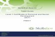 Skillsfirst Awards Tutor Guide Level 1 Certificate in ... 1 Tutor guide PSDC1 v1.1 041114 Contents Page