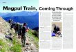 training Magpul Train, Coming Through · 2018-02-06 · Magpul Train, Coming Through training T he flash flood had washed out the trail, leaving a narrow, crumbling ledge for passage