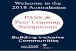 2018 Australasian PASS and Peer Learning …web/...2018 Australasian PASS and Peer Learning Symposium 2 #PPLC2018 Welcome On behalf of the Organising Committee, it is with great pleasure