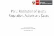 Peru: Restitution of assets. Regulation, Actions and Cases€¦ · #11 Aportes a Fuerza 2011 Keiko Fujimori Higuchi US$ 1'000.000 Cash payment to Jaime Yoshiyama and Augusto Bedoya