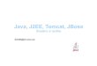Java, J2EE, Tomcat, JBosshome.zcu.cz/~bodik/doc/bodik-j2ee-15.pdf · Java, J2EE, Tomcat, JBoss Snadno a rychle bodik@civ.zcu.cz. DAY 1 – Java a Web Java HelloWorld Správa paměti