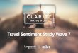 Travel Sentiment Study Wave 7 - longwoods-intl.com · Travel Sentiment Study Wave 7 50% 45% 22% 11% 0 30 60 Canceled trip completely Reduced travel plans Changed destination to one