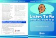 Listen To Me - York C3...Listen to Me Lie Me Listen to Me Lie Me There are four booklets in the “Listen To Me” series. Please read the guidance booklet first, which explains how