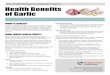 OSU EXTENSION FAMILY & COMMUNITY HEALTH Health Benefits …€¦ · Health.harvard.edu REFERENCES Mayoclinic.org Nutritionfacts.org Garlic utter Recipes adapted from Eatingvibrantly.com