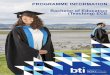 PROGRAMME INFORMATION Bachelor of Education (Teaching) ECE · develop a personal philosophy of teaching informed by Biblical principles and priorities, which reflects your own personality